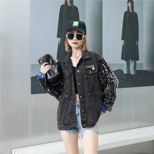 Vintage Fashion Washable Denim Coat Woman